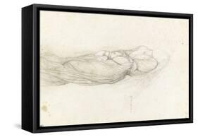 Etude d'une jeune martyre-Paul Delaroche-Framed Stretched Canvas