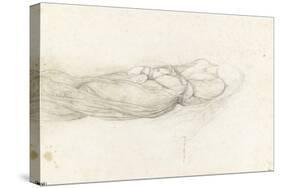 Etude d'une jeune martyre-Paul Delaroche-Stretched Canvas