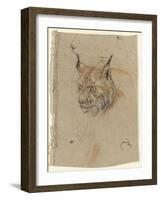 Etude d'une tête de lynx-Pieter Boel-Framed Giclee Print