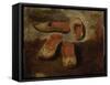 Etude de babouches-Eugene Delacroix-Framed Stretched Canvas