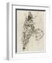 Etude de cavalier musicien pour le "Poète arabe"-Gustave Moreau-Framed Giclee Print