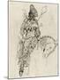 Etude de cavalier musicien pour le "Poète arabe"-Gustave Moreau-Mounted Giclee Print