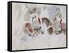 Etude de cavaliers arabes-Eugene Delacroix-Framed Stretched Canvas