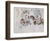 Etude de cavaliers arabes-Eugene Delacroix-Framed Giclee Print