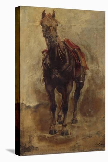 Etude de cheval pour le portrait équestre du comte Palikao-Paul Baudry-Stretched Canvas