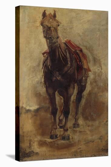 Etude de cheval pour le portrait équestre du comte Palikao-Paul Baudry-Stretched Canvas
