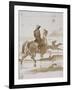 Etude de chevaux et jockeys-Gustave Moreau-Framed Giclee Print