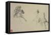 Etude De Chevaux-Henri de Toulouse-Lautrec-Framed Stretched Canvas
