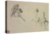 Etude De Chevaux-Henri de Toulouse-Lautrec-Stretched Canvas