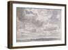 Etude de ciel avec gros nuages blancs et gris-John Constable-Framed Giclee Print