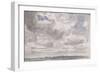 Etude de ciel avec gros nuages blancs et gris-John Constable-Framed Giclee Print