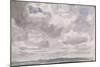 Etude de ciel avec gros nuages blancs et gris-John Constable-Mounted Giclee Print