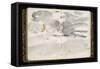 Etude de ciel-Edouard Manet-Framed Stretched Canvas