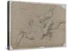 Etude de démon d'après le "saint Michel terrassant le dragon" de Raphaël-Pierre Mignard-Stretched Canvas