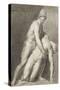 Etude de deux statues antiques-Jean-Baptiste Joseph Wicar-Stretched Canvas