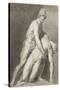 Etude de deux statues antiques-Jean-Baptiste Joseph Wicar-Stretched Canvas