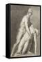 Etude de deux statues antiques-Jean-Baptiste Joseph Wicar-Framed Stretched Canvas