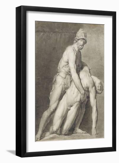 Etude de deux statues antiques-Jean-Baptiste Joseph Wicar-Framed Giclee Print