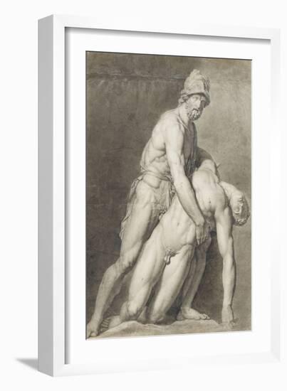 Etude de deux statues antiques-Jean-Baptiste Joseph Wicar-Framed Giclee Print