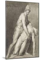 Etude de deux statues antiques-Jean-Baptiste Joseph Wicar-Mounted Giclee Print