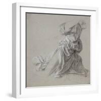 Etude de draperie-Jean-Auguste-Dominique Ingres-Framed Giclee Print