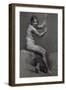 Etude de femme assise à droite, les bras levés-Pierre Paul Prud'hon-Framed Giclee Print