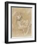 Etude de femme assise-Jean-Auguste-Dominique Ingres-Framed Giclee Print