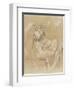 Etude de femme assise-Jean-Auguste-Dominique Ingres-Framed Giclee Print