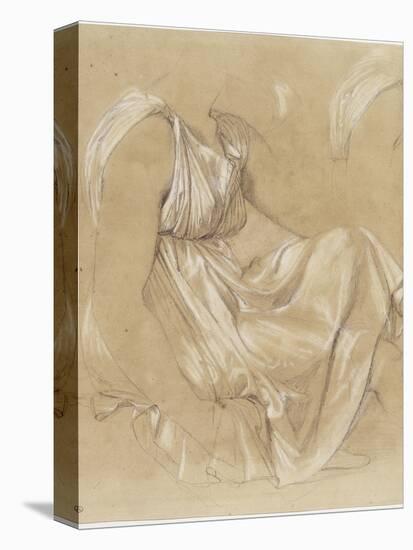 Etude de femme assise-Jean-Auguste-Dominique Ingres-Stretched Canvas