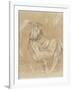 Etude de femme assise-Jean-Auguste-Dominique Ingres-Framed Giclee Print