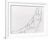 Etude de femme nue assise-Gustave Moreau-Framed Giclee Print