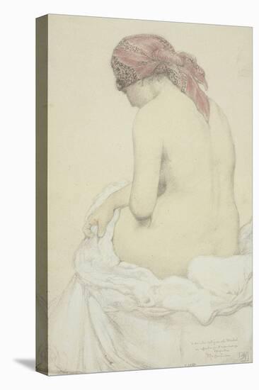 Etude de femme nue et assise-Armand Rassenfosse-Stretched Canvas