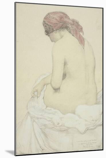 Etude de femme nue et assise-Armand Rassenfosse-Mounted Giclee Print