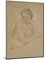 Etude de femme nue-Charles Joseph Natoire-Mounted Giclee Print