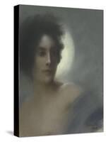 Etude de femme, ou l'Eclipse, ou Femme au croissant-Albert Besnard-Stretched Canvas