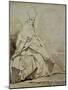 Etude De Figure Drapee Vetue D'Un Costume Ecclesiastique-Jean-Honoré Fragonard-Mounted Giclee Print