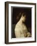 Etude de jeune fille dit la jeune grecque-Hippolyte Flandrin-Framed Premium Giclee Print