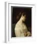 Etude de jeune fille dit la jeune grecque-Hippolyte Flandrin-Framed Premium Giclee Print