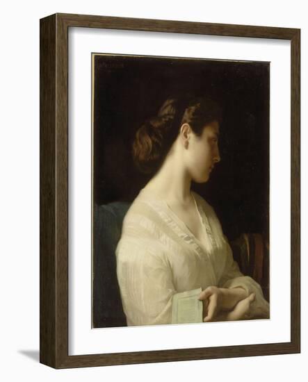 Etude de jeune fille dit la jeune grecque-Hippolyte Flandrin-Framed Giclee Print