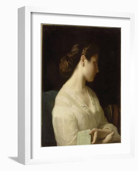 Etude de jeune fille dit la jeune grecque-Hippolyte Flandrin-Framed Giclee Print