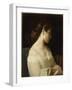 Etude de jeune fille dit la jeune grecque-Hippolyte Flandrin-Framed Giclee Print