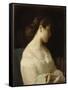 Etude de jeune fille dit la jeune grecque-Hippolyte Flandrin-Framed Stretched Canvas