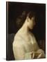 Etude de jeune fille dit la jeune grecque-Hippolyte Flandrin-Stretched Canvas