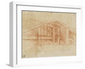 Etude de machine-Leonardo da Vinci-Framed Giclee Print