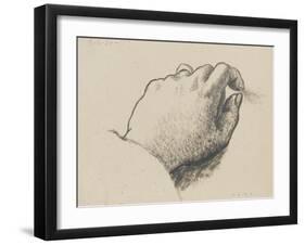 Etude de main : la main gauche de l'artiste-null-Framed Giclee Print