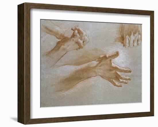 Etude de mains-null-Framed Giclee Print