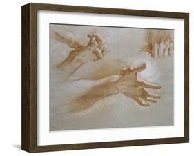 Etude de mains-null-Framed Giclee Print