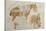 Etude de mule harnachée; 1832-Eugene Delacroix-Stretched Canvas