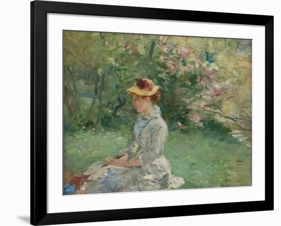 Etude de plein-air , ou Dans l'ile, 1880-Berthe Morisot-Framed Giclee Print