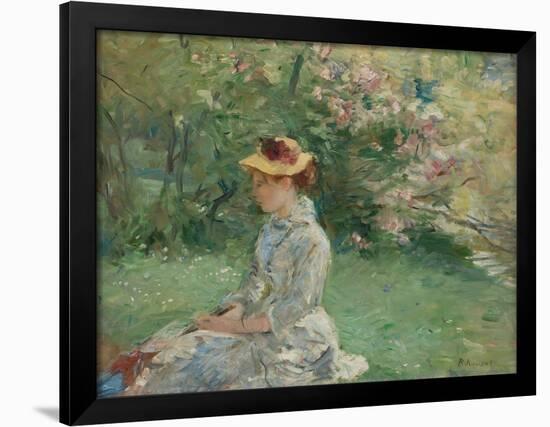 Etude de plein-air , ou Dans l'ile, 1880-Berthe Morisot-Framed Giclee Print